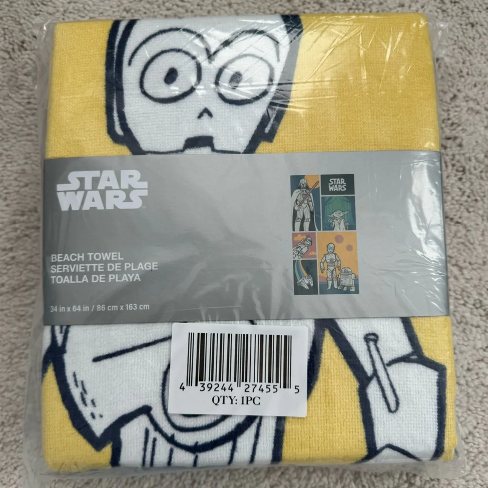 Star Wars Disney Beach Towel 34 x 64”